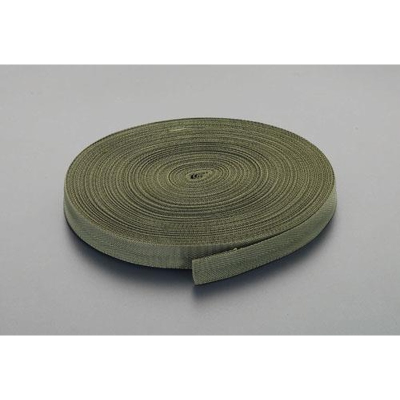 エスコ EA628PT-9 20x1.0mm/50mベルト・綾織平(PP製・OD色) 1個(ご注文単位1個)【直送品】