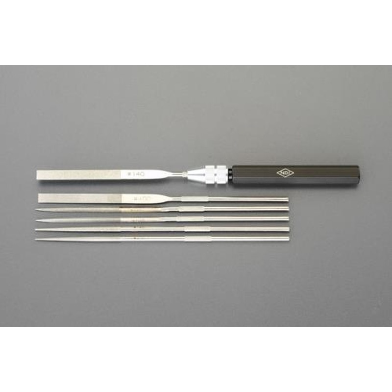 エスコ EA826NA-14 180mm/#140/#400ダイヤモンドヤスリ(3種・6本組) 1個(ご注文単位1個)【直送品】