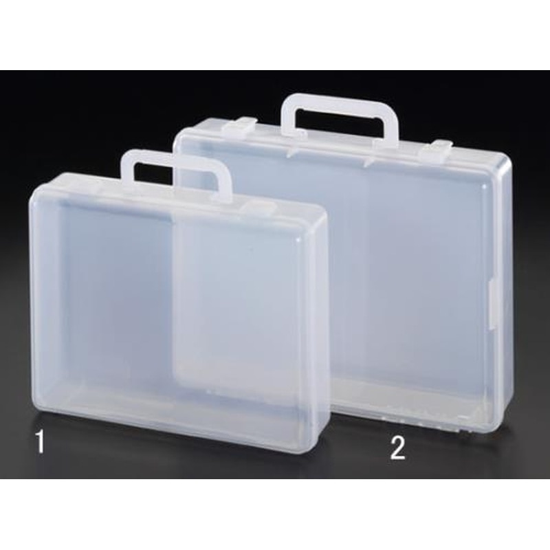 エスコ EA506KB-2 330x260x85mmアタッシュケース(A4/クリアー) 1個（ご注文単位1個）【直送品】