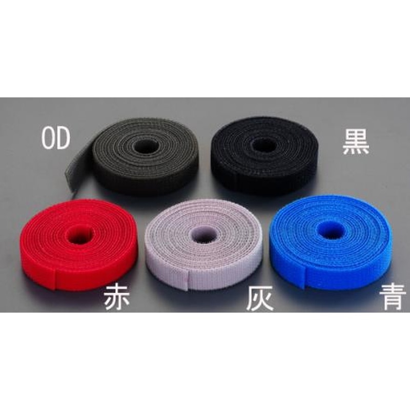 エスコ EA944M-9 16mmx2.0m両面マジック結束バンド(青) 1個(ご注文単位1個)【直送品】