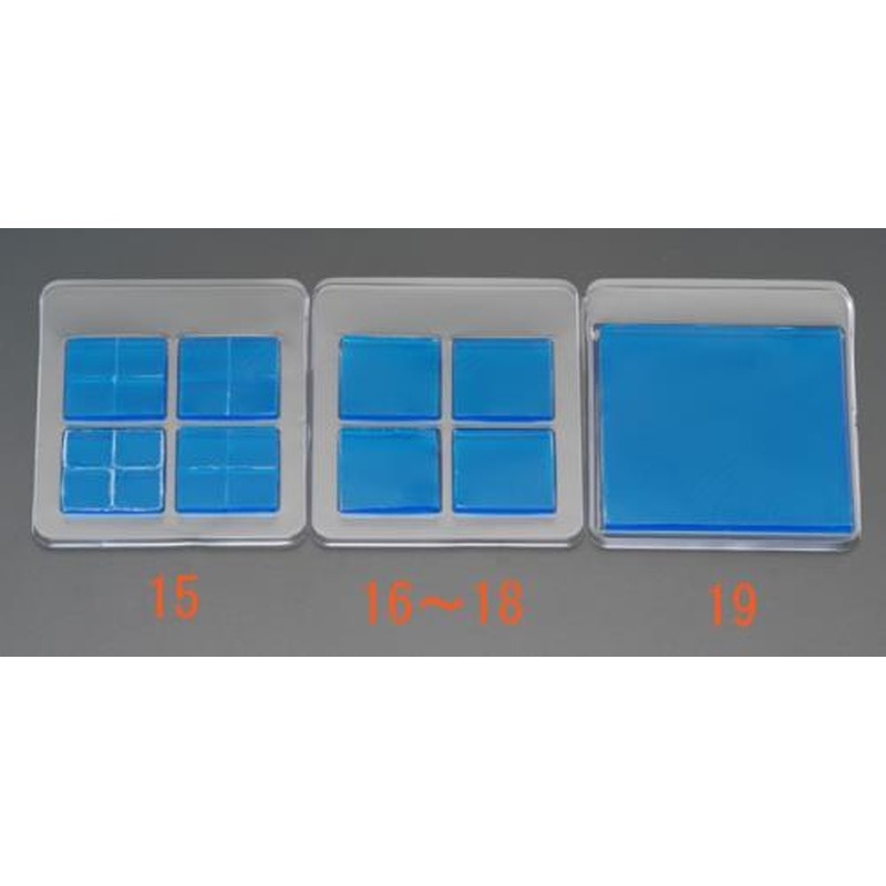 エスコ EA979D-17 40x40x5mm耐震ベース(角/4枚) 1個（ご注文単位1個）【直送品】