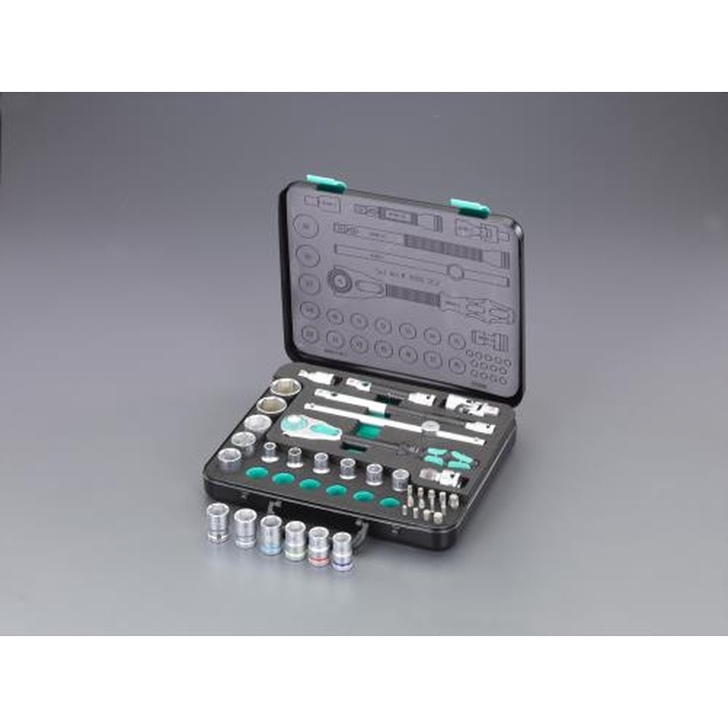 エスコ EA617AM-200 1/2”DRソケットレンチセット(ZYKLOP) 1個（ご注文単位1個）【直送品】