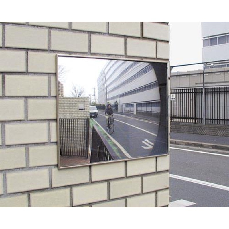 エスコ EA724ZL-3A 480x370mmフラット型凸面機能ミラー(車庫用ビス止式 1個（ご注文単位1個）【直送品】