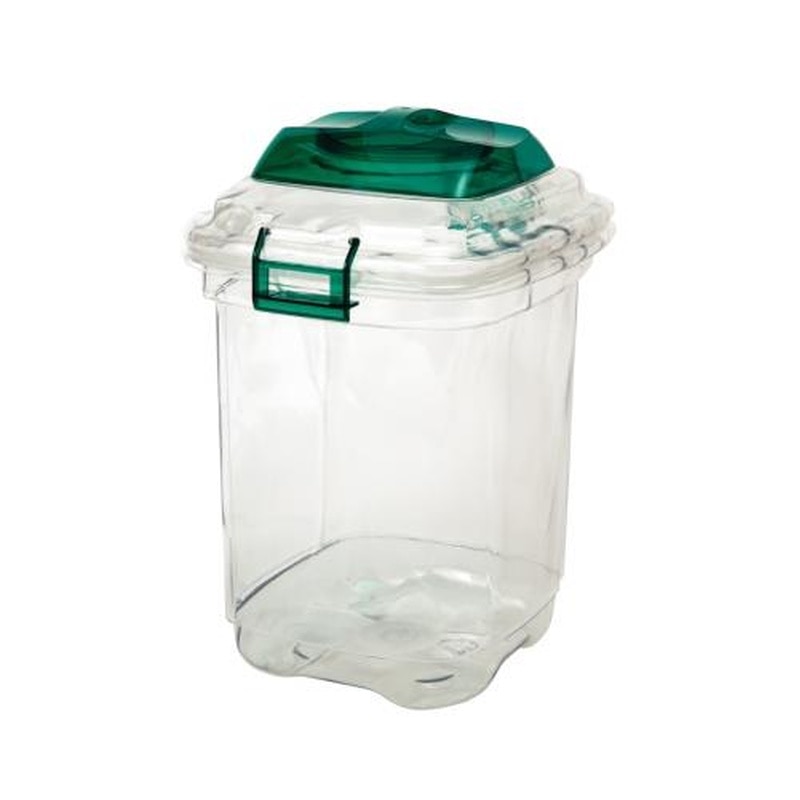 エスコ EA995CA-10 45L透明ダストボックス(ペール) 1個（ご注文単位1個）【直送品】