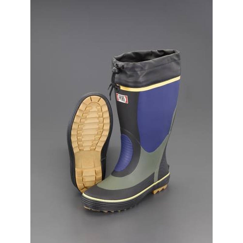 エスコ EA910LL-27A 27.0cm長靴(天然ゴム・ネイビー) 1個（ご注文単位1個）【直送品】