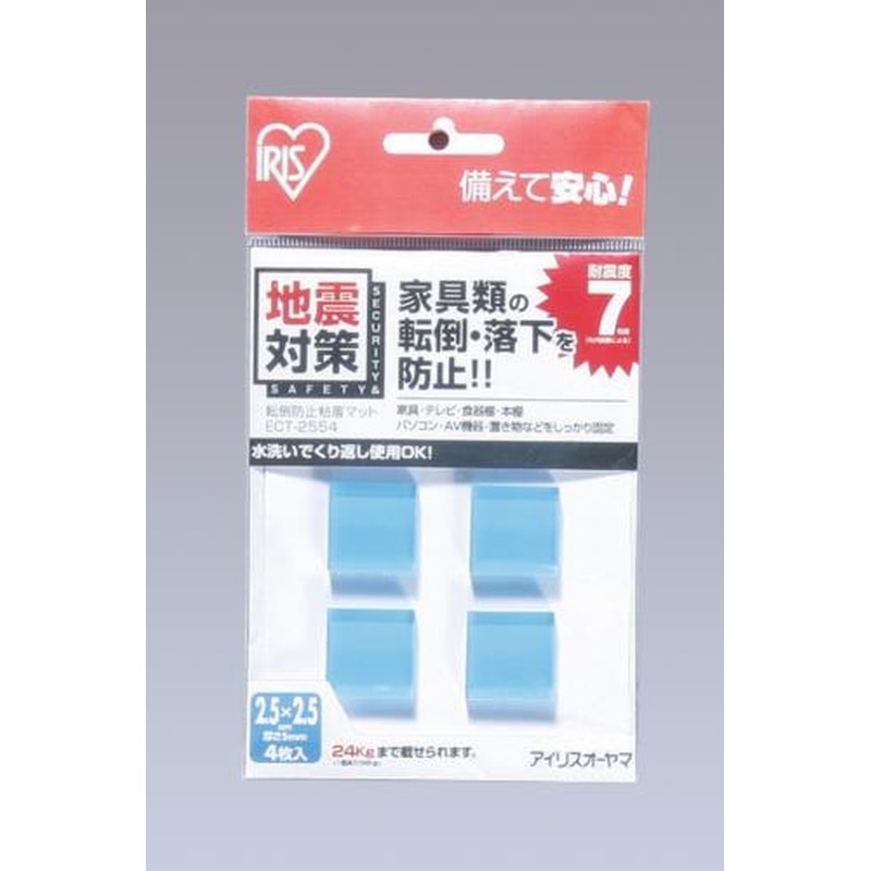 エスコ EA979D-42A 25x25x5mm粘着マット(転倒防止/4枚) 1個（ご注文単位1個）【直送品】