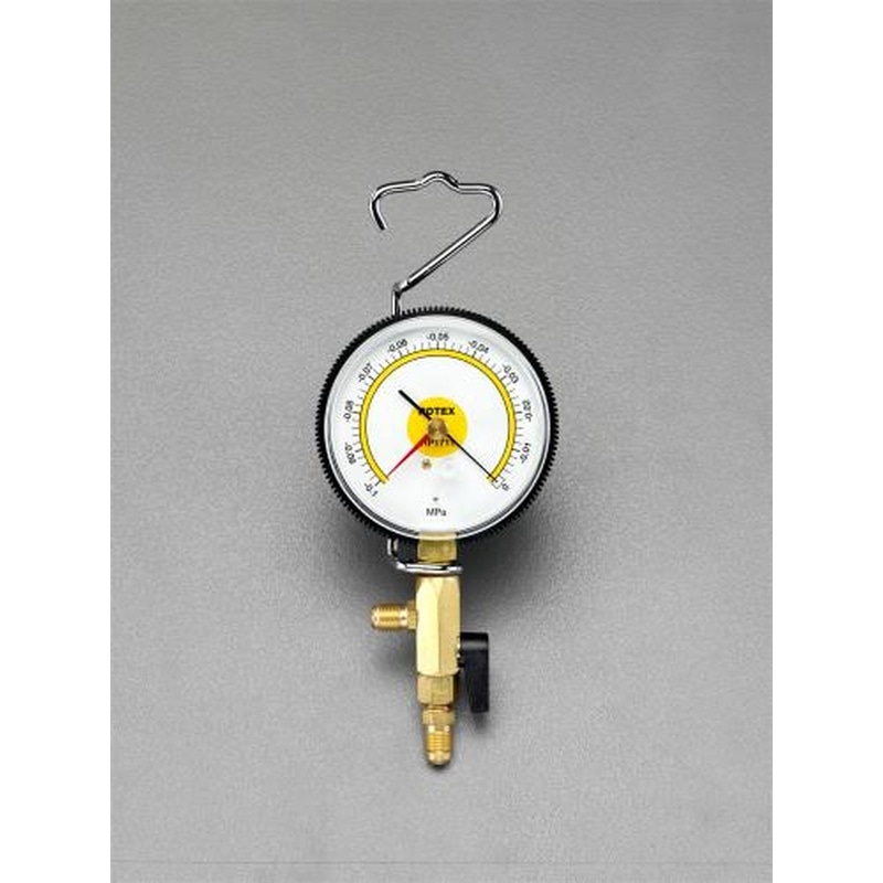 エスコ EA103EB 真空計(ボールバルブ付) 1個（ご注文単位1個）【直送品】