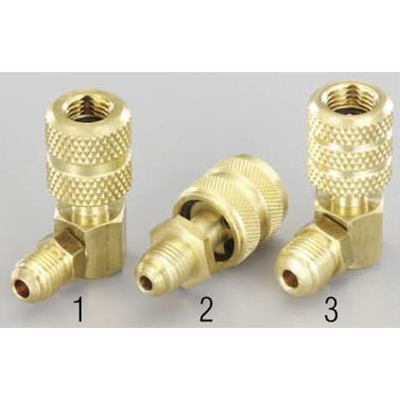 エスコ EA405AB-2 F1/4”xF1/4”クイックシールアダプター 1個（ご注文単位1個）【直送品】