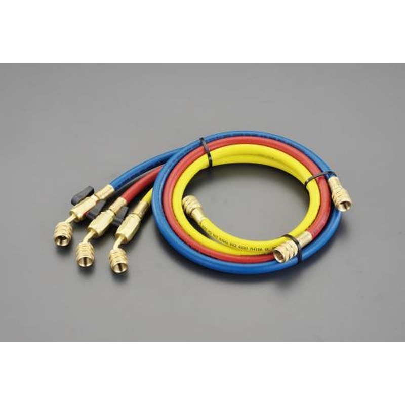 エスコ EA104TF-20 100cm/R32R410Aボールバルブ付チャージングホースセット 1個（ご注文単位1個）【直送品】