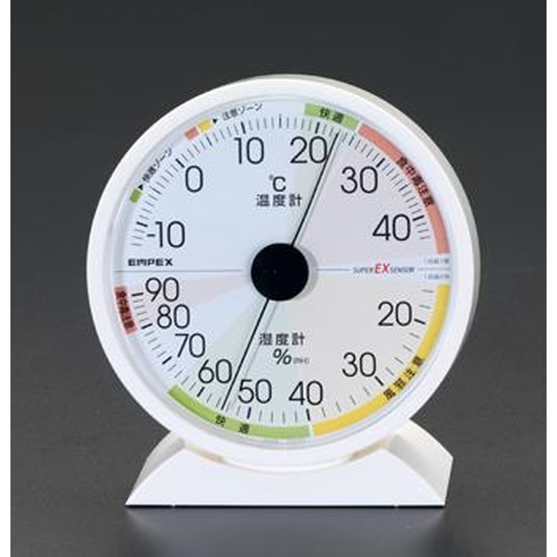 エスコ EA728EB-42A 132x121x50mm温度・湿度計 1個（ご注文単位1個）【直送品】