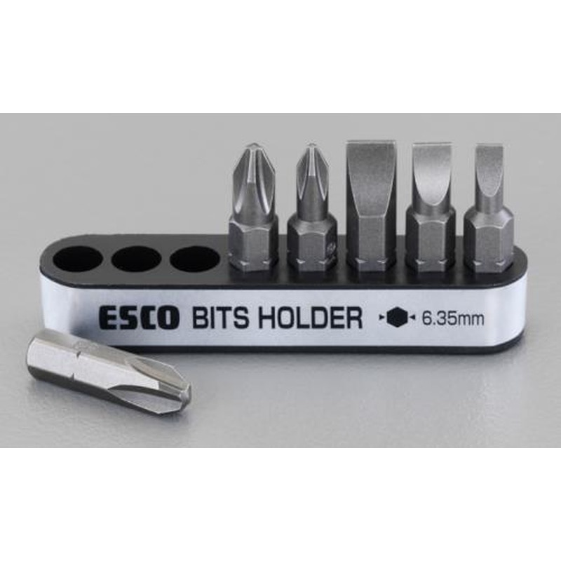 エスコ EA611E 6本組［＋-]ドライバービット 1個（ご注文単位1個）【直送品】