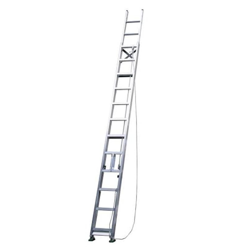 エスコ EA902AF-4A 4.99-8.10m二連はしご(アルミ製) 1個（ご注文単位1個）【直送品】
