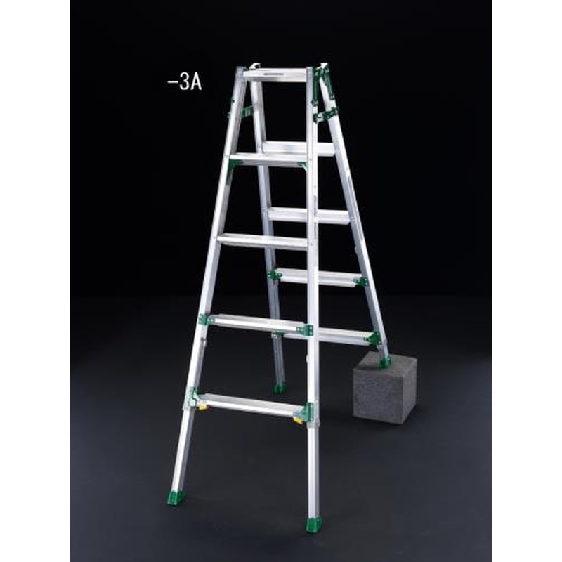 エスコ EA903-4A 2.01mはしご兼用脚立(ワイドステップ/伸縮脚) 1個（ご注文単位1個）【直送品】