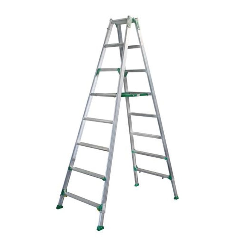 エスコ EA903-6A 2.17-2.61m脚立(伸縮調整脚/ワイドステップ) 1個（ご注文単位1個）【直送品】