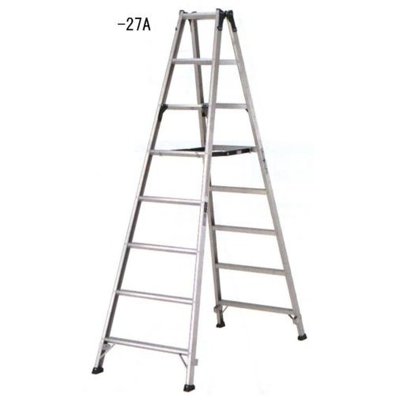 エスコ EA903AM-29A 2.88m脚立(ワイドステップ/アルミ製) 1個（ご注文単位1個）【直送品】