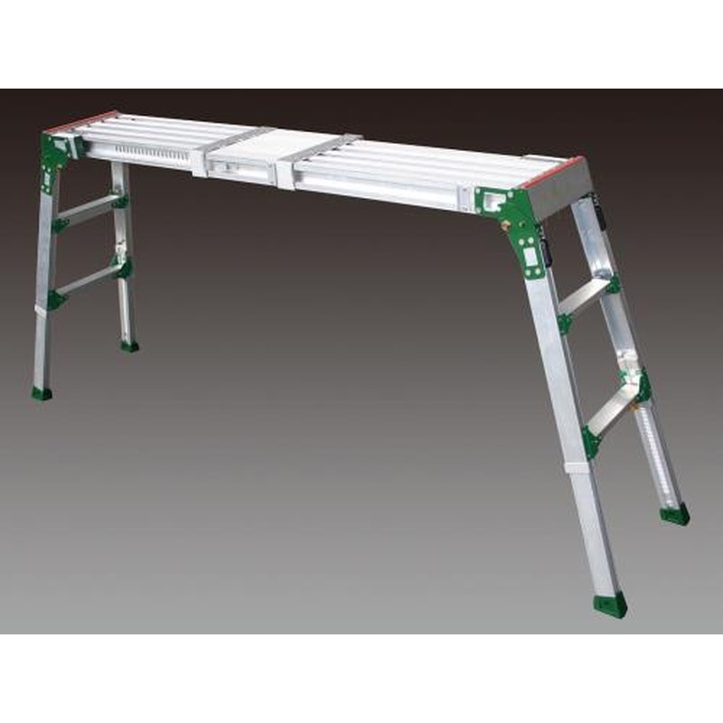 エスコ EA905DG-3A 0.86-1.26m足場台(伸縮式・調整脚付) 1個（ご注文単位1個）【直送品】