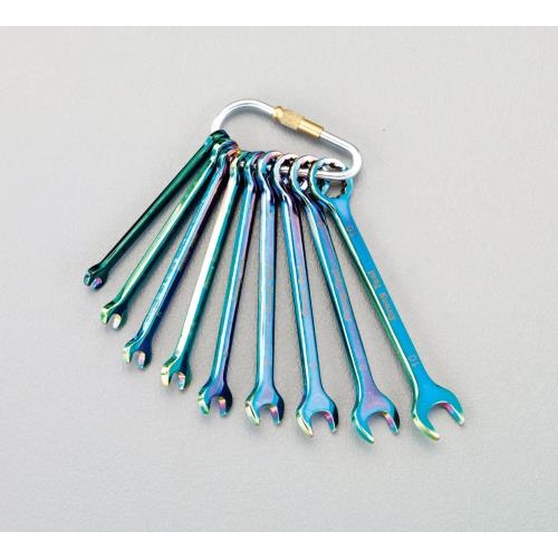 エスコ EA615AD-9 9本組/4-9mm片口スパナ(ミニ) 1個（ご注文単位1個）【直送品】