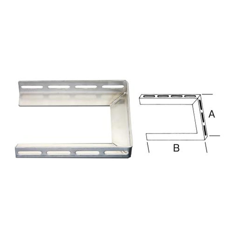 エスコ EA440AC-180S 180x240x40mm門型アングル金具(ステンレス製) 1個（ご注文単位1個）【直送品】