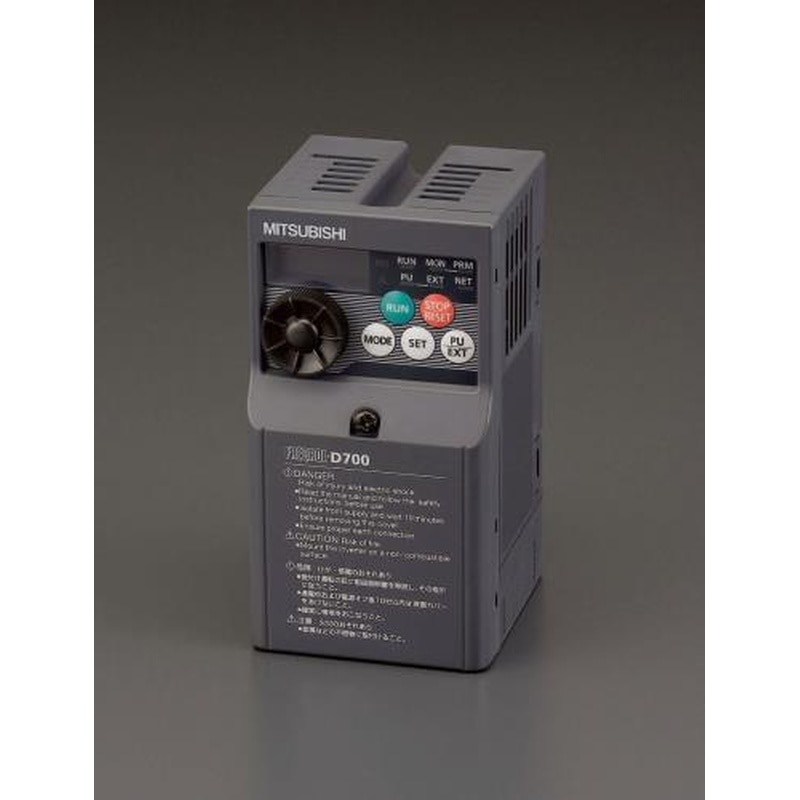 エスコ EA940MX-2 200V/0.2kwインバーター(3相モーター用) 1個(ご注文単位1個)【直送品】