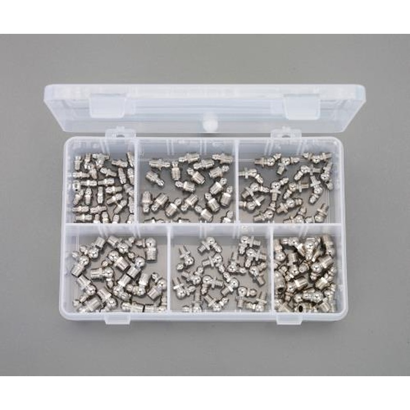 エスコ EA991CX-42 UNF1/4”-G1/8”グリースニップルセット 1個（ご注文単位1個）【直送品】