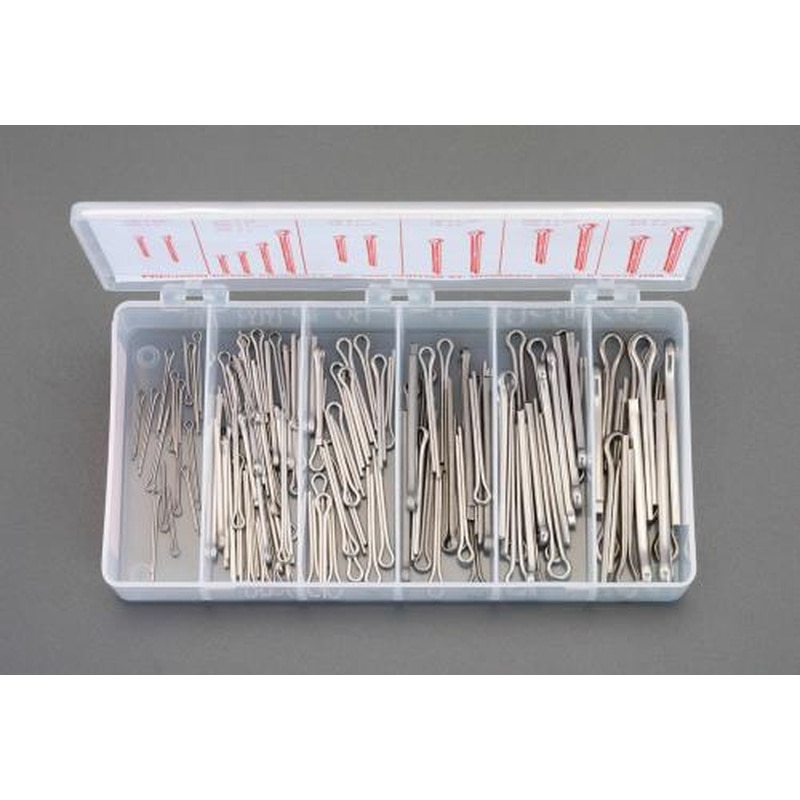 エスコ EA949R-6 1/16”-3/16”割りピンセット(ステンレス製) 1個（ご注文単位1個）【直送品】