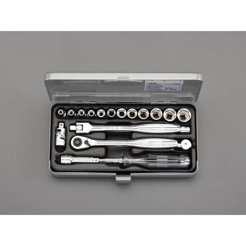 エスコ EA618H-3 1/4”DRソケットレンチセット 1個（ご注文単位1個）【直送品】
