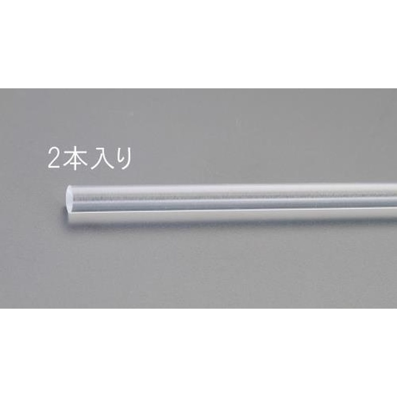 エスコ EA440DM-3 φ3x1000mmアクリル丸棒(透明・2本) 1個（ご注文単位1個）【直送品】
