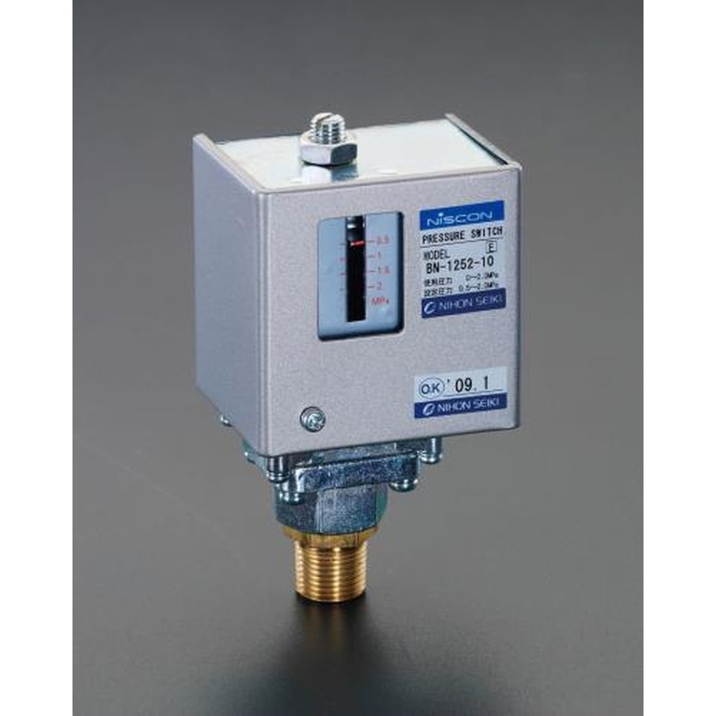 エスコ EA153CG-33 R3/8”/0.5-2.0MPa圧力スイッチ 1個（ご注文単位1個）【直送品】