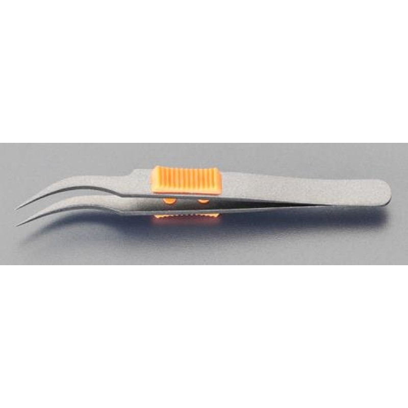 エスコ EA595GC-20 115mmピンセット(フッ素コート) 1個（ご注文単位1個）【直送品】