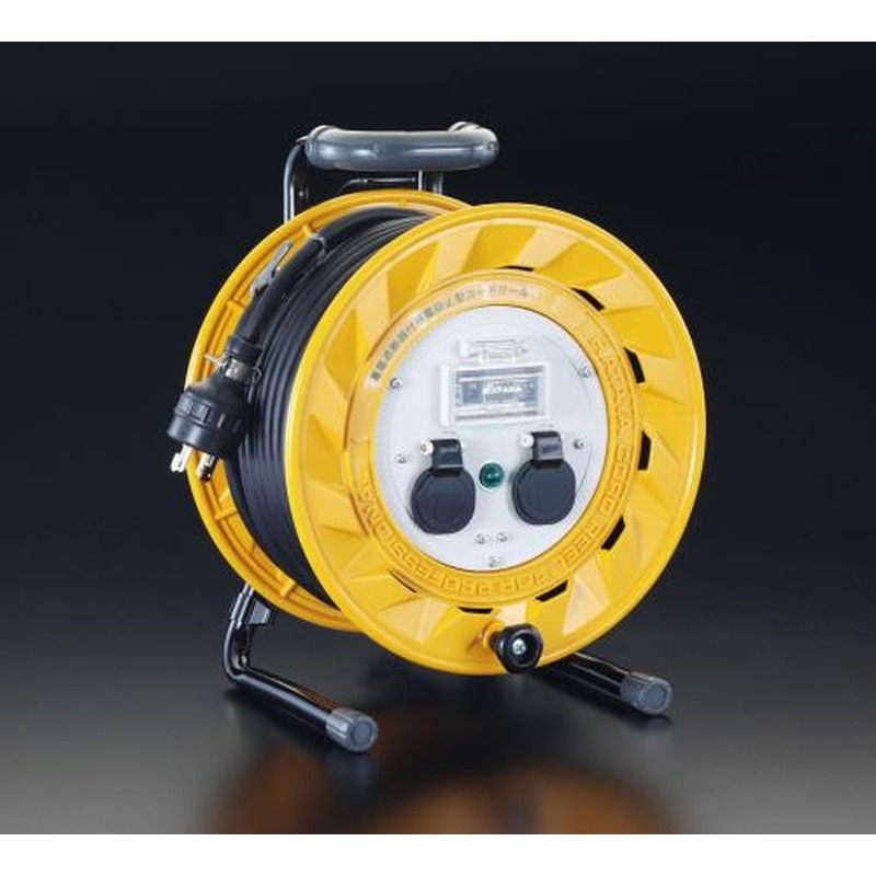 エスコ EA815DG-30L AC200V/19A/30mコードリール(漏電遮断器・抜止付 1個（ご注文単位1個）【直送品】