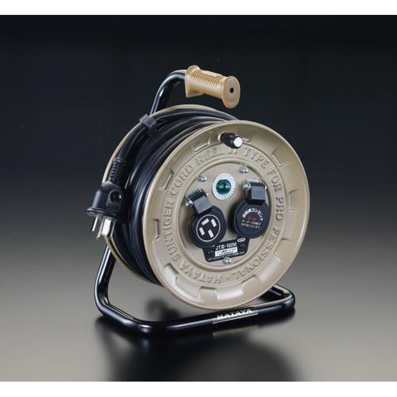 エスコ EA815BP-10 AC250V/20A/10mコードリール(アース付) 1個（ご注文単位1個）【直送品】