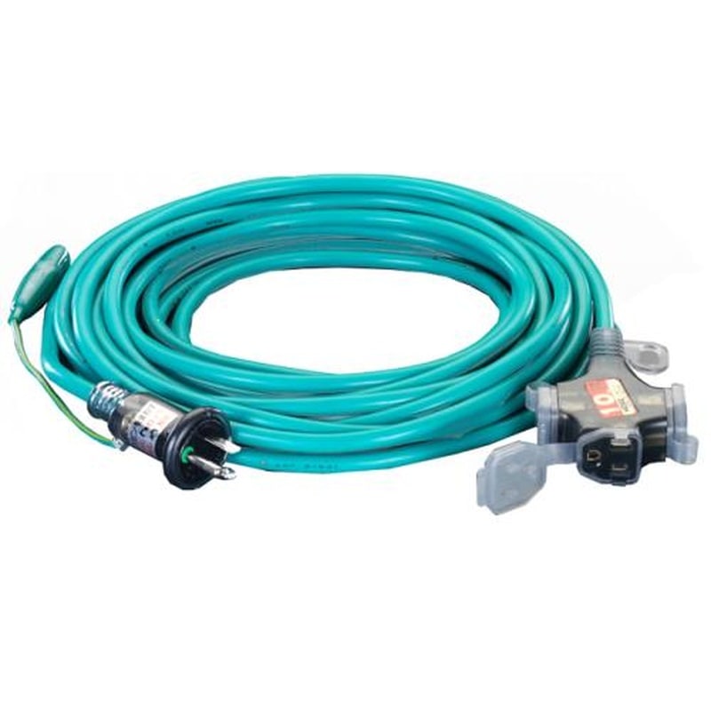 エスコ EA815GS-10 15Ax10m延長コード(防塵キャップ・アース付) 1個（ご注文単位1個）【直送品】