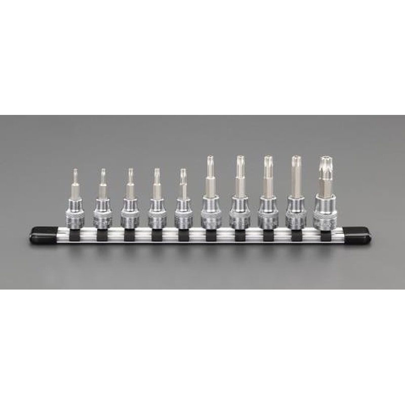 エスコ EA618JW 3/8”DR/T10-T55［Bore-Torx]ビットソケットセット 1個（ご注文単位1個）【直送品】