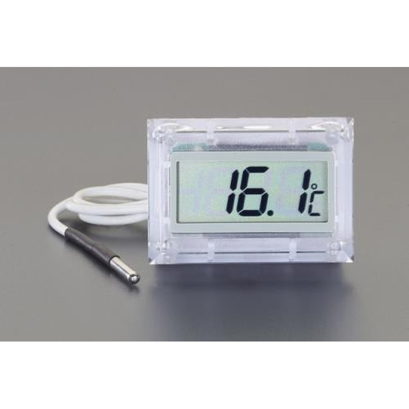 エスコ EA728EF-3 -40℃~110℃組込み型温度計(防水型) 1個(ご注文単位1個)【直送品】