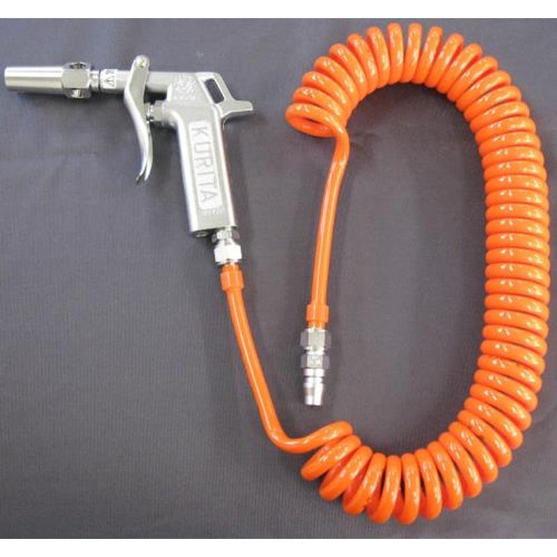 エスコ EA123AM-3H エアーブローガン(増量ノズル・5mプラグ付ホース) 1個（ご注文単位1個）【直送品】