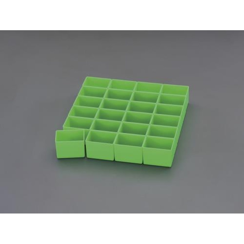エスコ EA508E-1 70x49x53mmパーツケース小皿(24個) 1個（ご注文単位1個）【直送品】