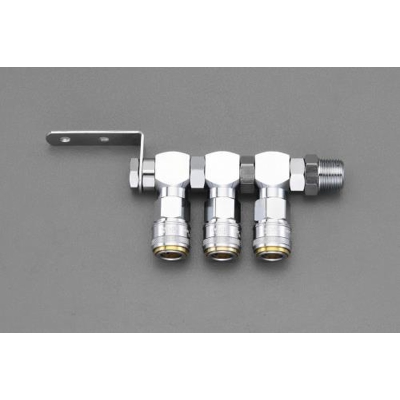 エスコ EA140DL-3 R1/2”/3連マルチ連結自在カップリング 1個（ご注文単位1個）【直送品】