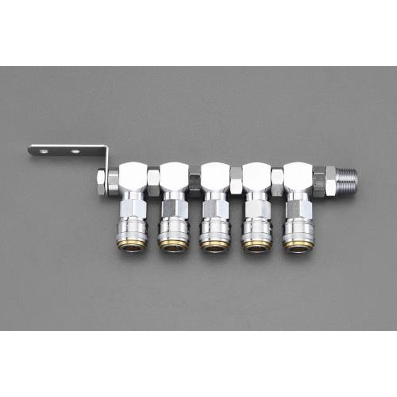 エスコ EA140DL-5 R1/2”/5連マルチ連結自在カップリング 1個（ご注文単位1個）【直送品】