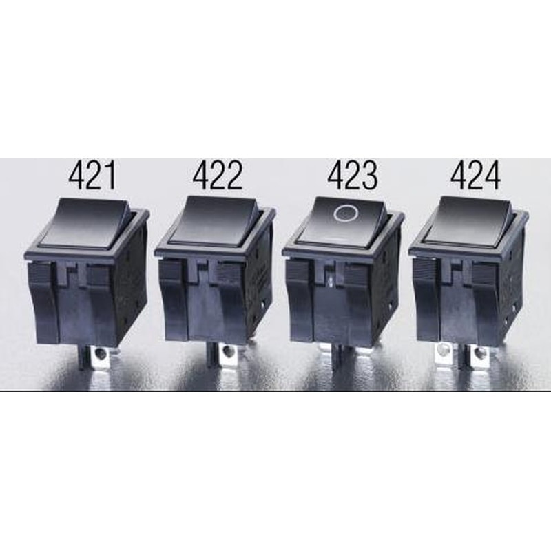 エスコ EA940DH-423 125V/9A2極単投/ロッカースイッチ(TV-8適合) 1個（ご注文単位1個）【直送品】