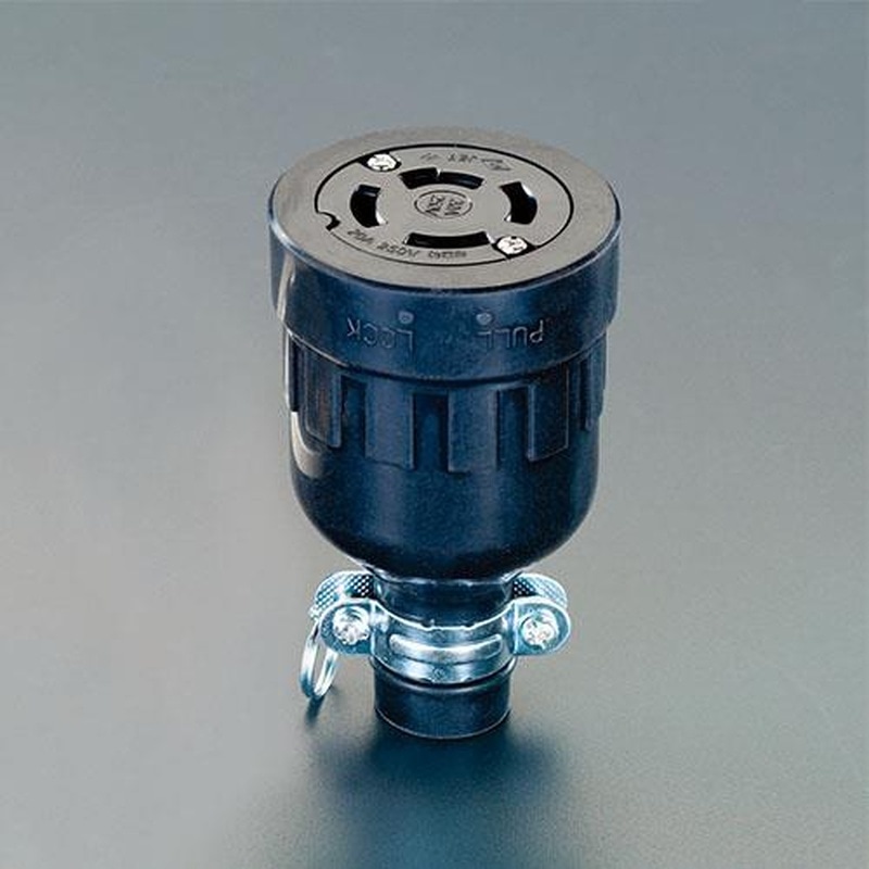 エスコ EA940BC-12 AC250V/20Aコネクター(接地3P) 1個(ご注文単位1個)【直送品】