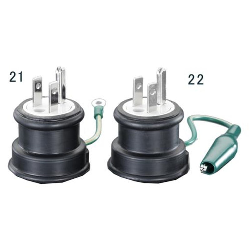 エスコ EA940BA-22 AC125V/15A防水変換アダプタ-(逆接地型) 1個（ご注文単位1個）【直送品】