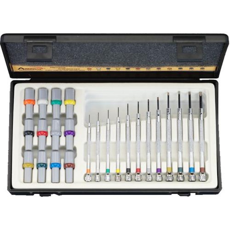 エスコ EA552GS-12 12本組［-]ドライバー(精密・交換ビット付) 1個（ご注文単位1個）【直送品】