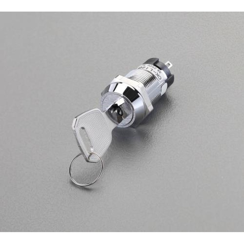 エスコ EA940DH-712 250V/3A単極双投/キーロックスイッチ 1個（ご注文単位1個）【直送品】