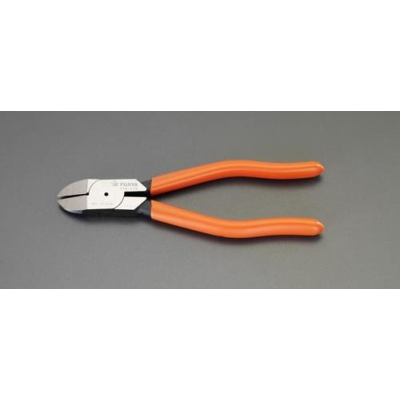 エスコ EA536DF-175R 175mm強力型電工ニッパー(ラウンド/鏡面仕上) 1個（ご注文単位1個）【直送品】