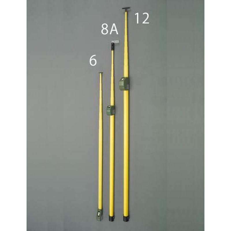 エスコ EA720M-6 6.0mメジャーポール(伸縮式) 1個（ご注文単位1個）【直送品】