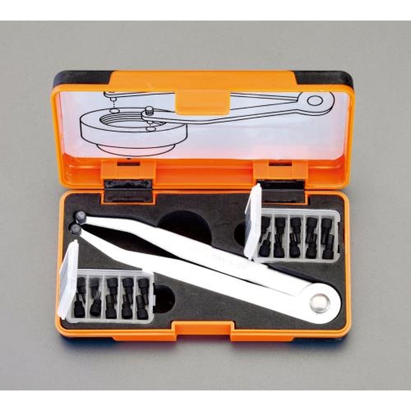 エスコ EA613XT 8.0-100mmピンレンチセット 1個（ご注文単位1個）【直送品】