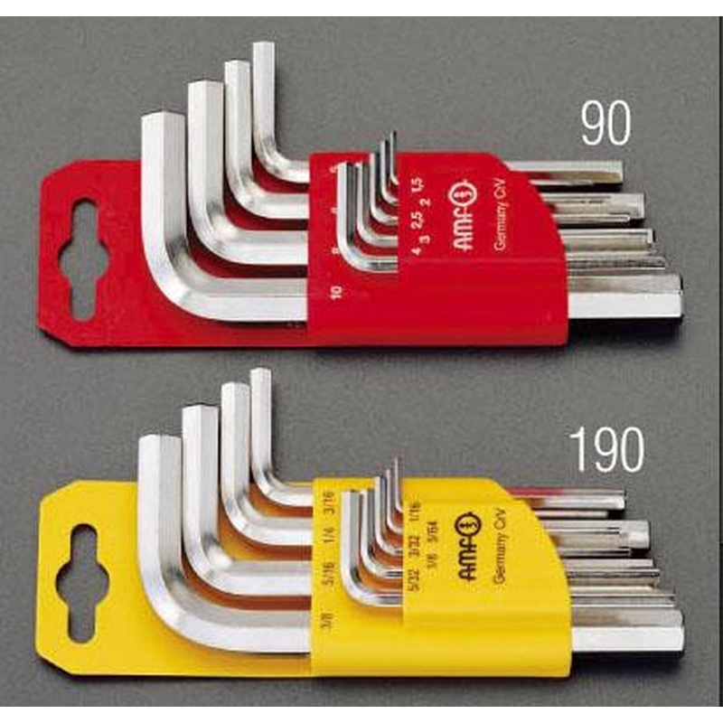 エスコ EA573GA-90 1.5-10.0mm/9本組［Hex]キーレンチ 1個（ご注文単位1個）【直送品】