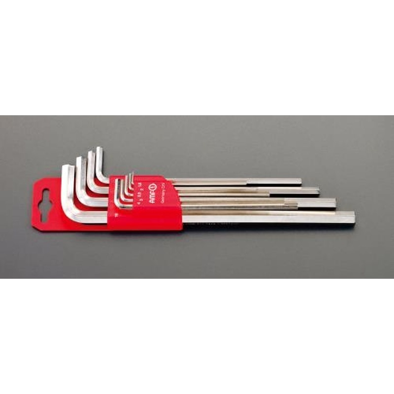 エスコ EA573GD-90 1.5-10.0mm/9本組［Hex]キーレンチ(ロング) 1個（ご注文単位1個）【直送品】