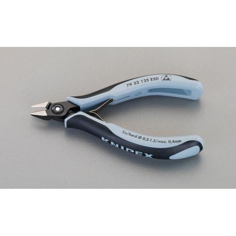 エスコ EA535kg-15 125mm精密用ニッパー(ESDグリップ/バネ付) 1個（ご注文単位1個）【直送品】