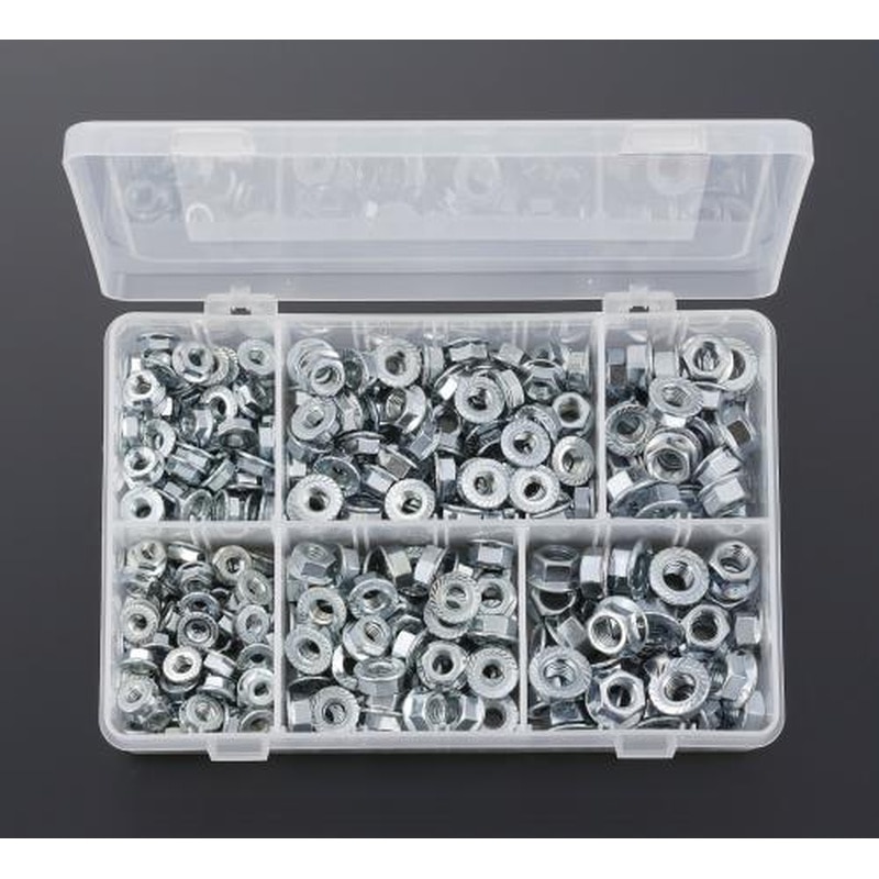 エスコ EA949YA M6-M10・UNF1/4”-3/8”フランジナットセット 1個（ご注文単位1個）【直送品】